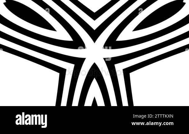 Abstract CGI motion graphics and animated background with white and ...
