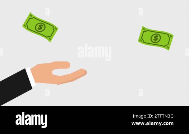 Hand falling money bills icons Stock Videos & Footage - HD and 4K Video ...