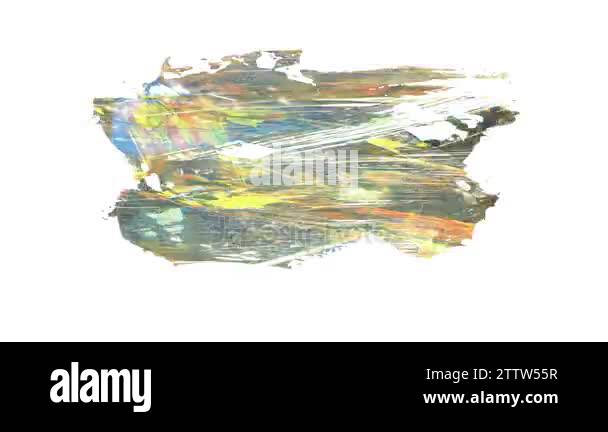 Looping Underline Grunge brush strokes animation. Abstract hand - painted element ...