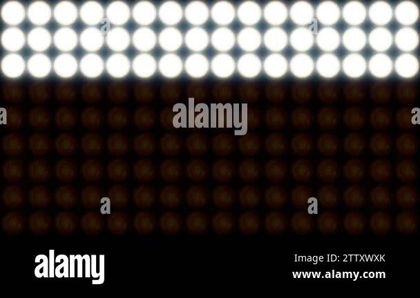 Electric lamps, color abstraction, loop. Modern virtual led animation ...
