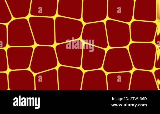 Abstract red animated background with amorphous moving figures computer ...