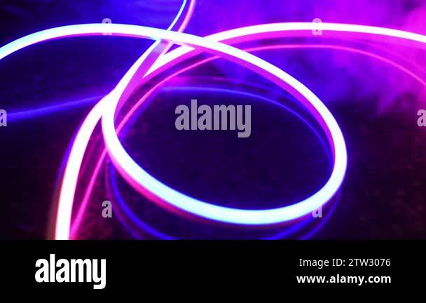 80s neon background with fog Stock Video Footage - Alamy