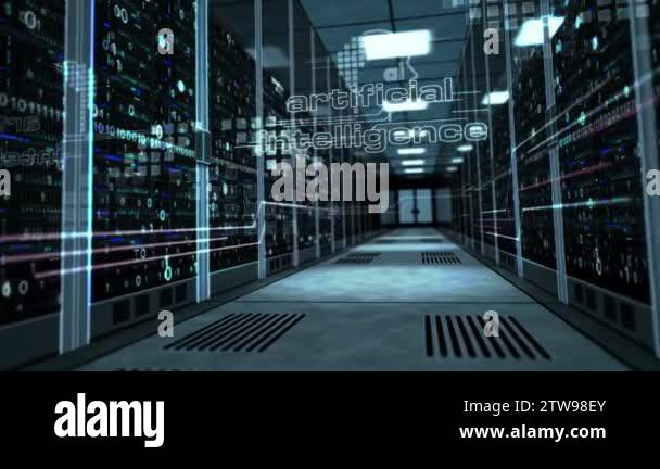 Artificial intelligence and deep machine learning concept with ai head ...