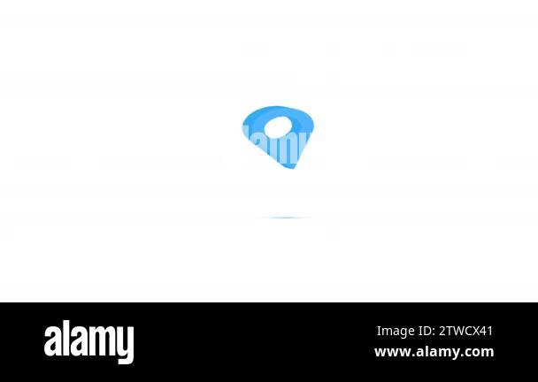 Location Icon pop up animation Stock Video Footage - Alamy