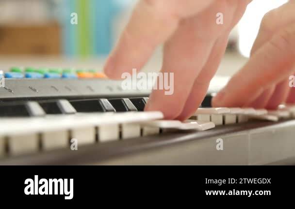 Electronic piano keyboard detail Stock Videos & Footage - HD and 4K ...