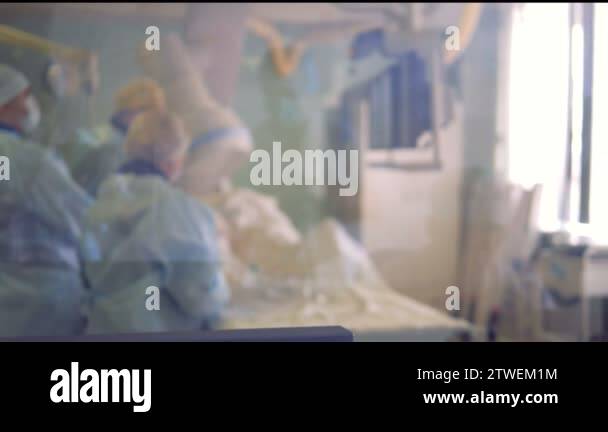 Surgery realtime infromation displays on a computer screen. Cardio ...