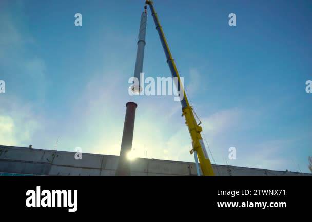 Crane Picking Up Pipe Stock Videos Footage Hd And 4k Video Clips