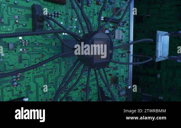 Beautiful Process Of Installing Processor Into The Circuit Board By