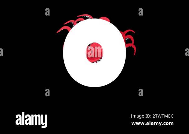Animated zoological English alphabet. Alpha matte motion graphic ...