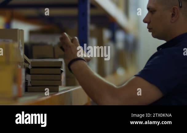 Shelf Check Inspector check packages on shelves Stock Videos & Footage - HD and 4K ...
