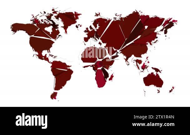 World Rode Map Red world map Stock Videos & Footage - HD and 4K Video Clips - Alamy