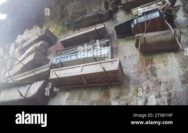 Hanging Coffins Of Sagada Philippines Luzon Stock Video Footage Alamy