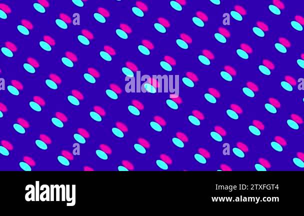 Graphic pattern that changes color as it rotates to the left, composed ...