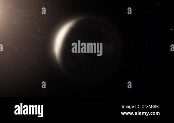 Deep Space Planets In Solar System. Stars in the sky. Uninhabited ...