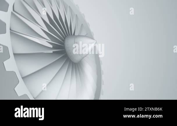 Rotating Jet Vector Animation of rotating jet engine with turbine. Animation of seamless ...