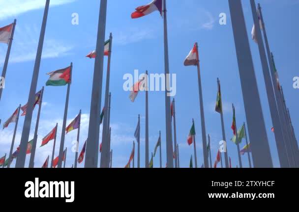 flags of the world Stock Video Footage - Alamy