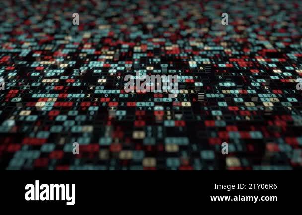 Digital space background with numbers. Animation. Huge variety of ...