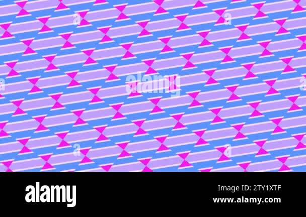 Graphic pattern that changes color as it rotates to the left, composed ...
