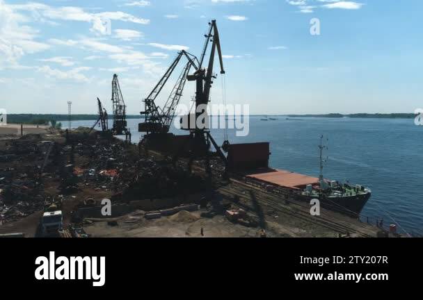 Side view container cranes Stock Videos & Footage - HD and 4K Video ...
