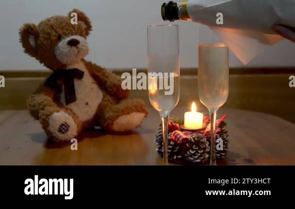 Teddy bear champagne bottle Stock Videos & Footage - HD and 4K Video ...