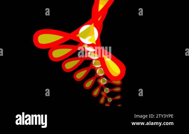 Looping seamless abstract 3d spike animation. Loopable high definition ...