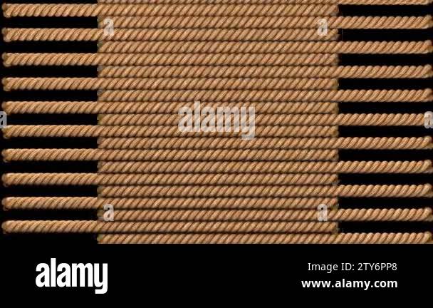 3d animated rope transition with separate alpha channel Stock Video ...