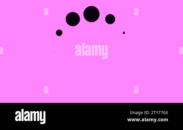 Animation with black loading circles on colored background. Animation ...