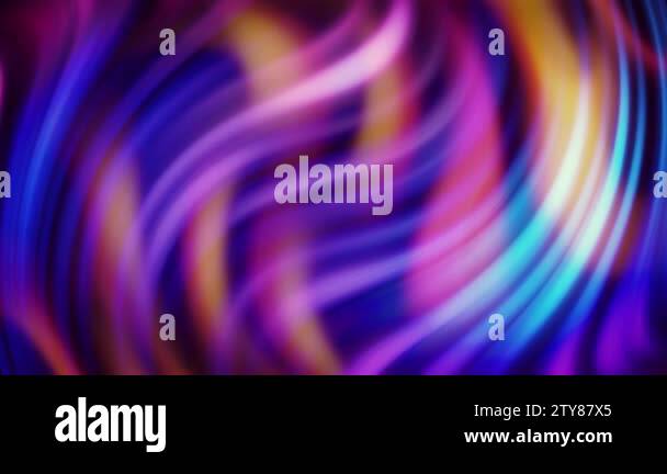 Stylish 3D colorful smooth abstraction with wavy lines, seamless loop ...