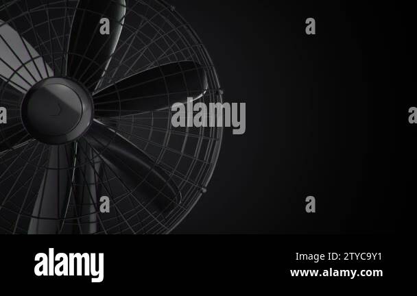 3d animation footage of rotating fan. Animation of seamless loop Stock ...