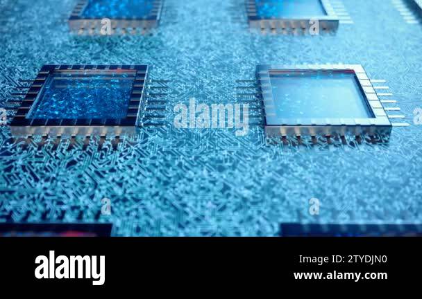 AI artificial intelligence CPU concept. Machine learning. CPUs on the ...