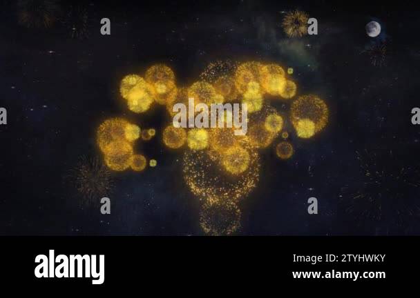 Merry Christmas Text Wishes Reveal From Firework Particles Greeting Merry Christmas Text Wishes Reveal From Firework Particles Greeting