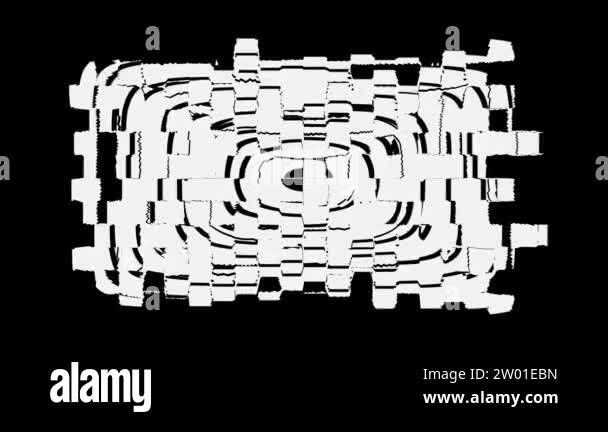 Abstract CGI motion graphics, animated background with moving black and ...
