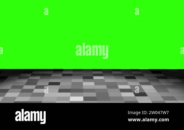 Animated Pixelated loop on green screen Background 3d Stock Video ...
