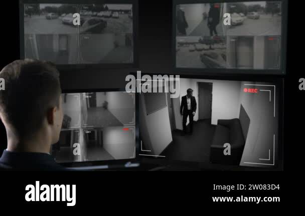 Male security guard operator Stock Videos & Footage - HD and 4K Video ...