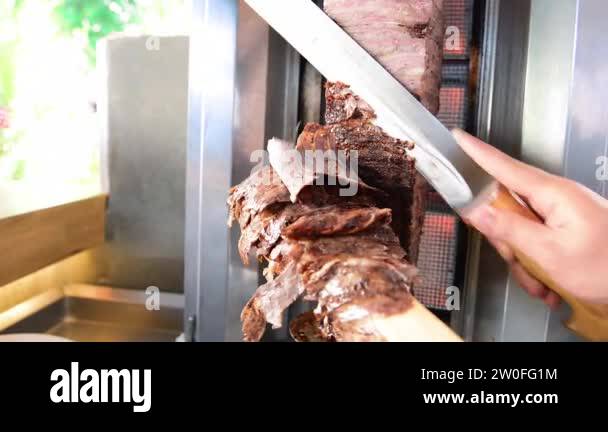 Turkish doner kebab gyros Stock Videos & Footage - HD and 4K Video ...