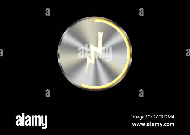 charging icon indicator battery button electricity energy load Stock ...