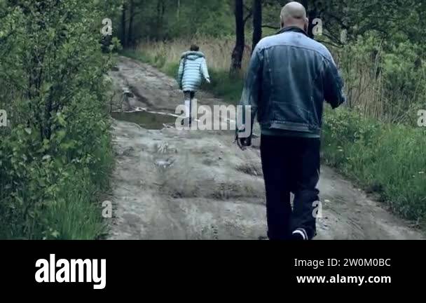 Girl Walks Through Woods Alone Danger Of Kidnapping Child Trafficking