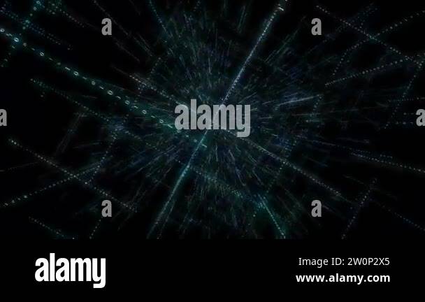 3D Smart digital binary code with futuristic smart technology and ...