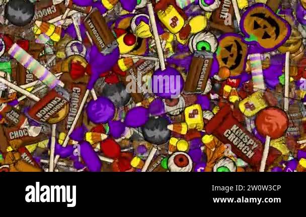 This animated Candy backdrop was hand drawn on photoshop and animated ...