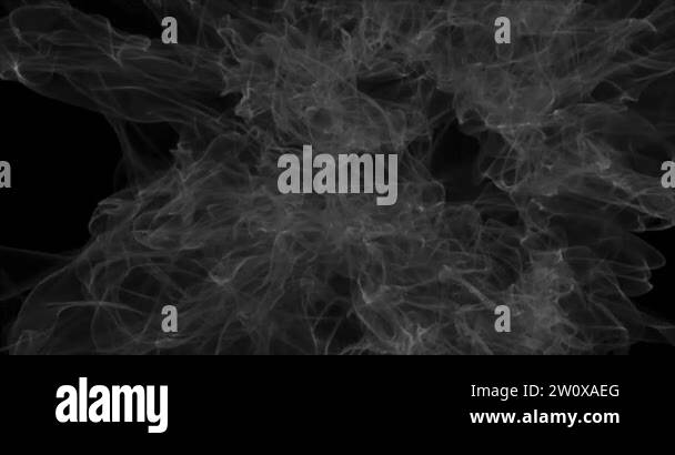 Floating white smoke on black background. Dry ice smoke fog for overlay ...
