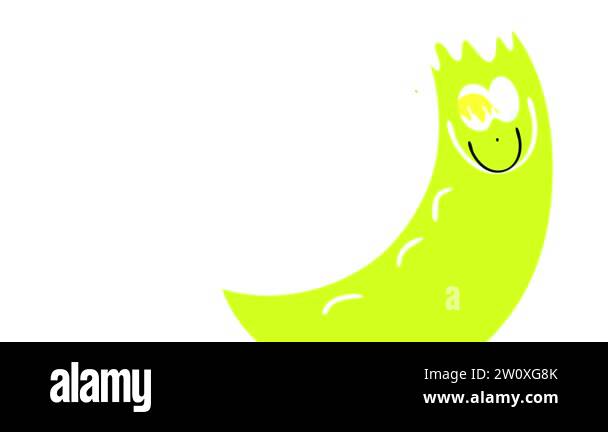 Scaling Easy Slowing Down With Spring Effect Animation Of Green ...
