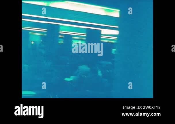 MILAN 1976: Waiting room of Milan airport in the mid 70's 2 Stock Video ...