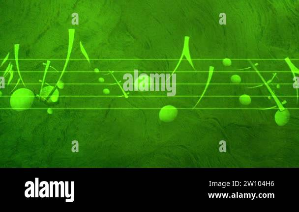 Music Notes Background Loop Animated background with musical notes, Music notes flowing, flying ...