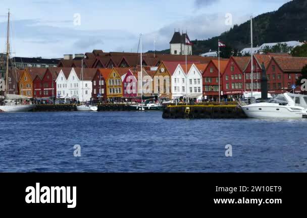 Bryggen vagen harbor bergen norway Stock Videos & Footage - HD and 4K ...