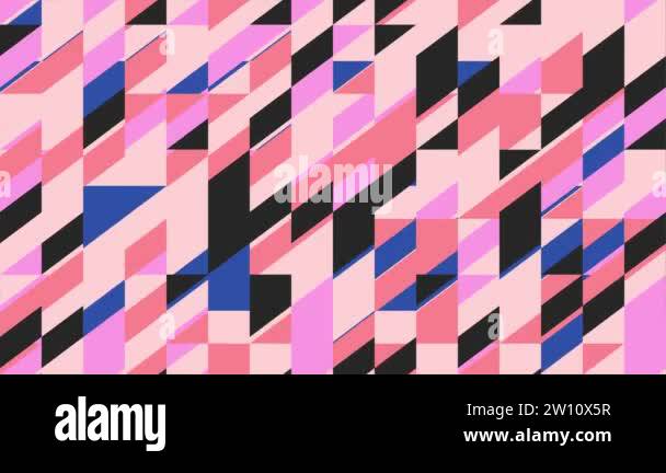 Abstract bold colorful animated background of simple geometric shapes ...