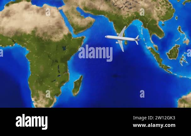 Airplane flying world map Stock Videos & Footage - HD and 4K Video ...