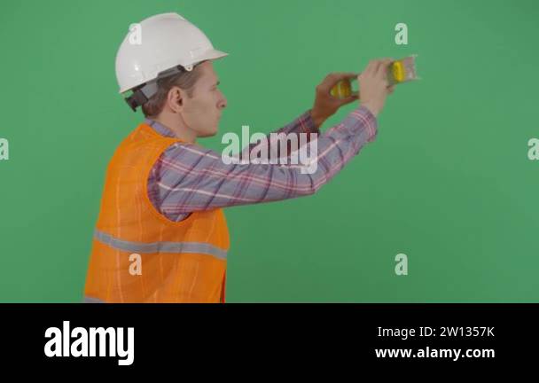 Adult man engineer using level Stock Videos & Footage - HD and 4K Video ...