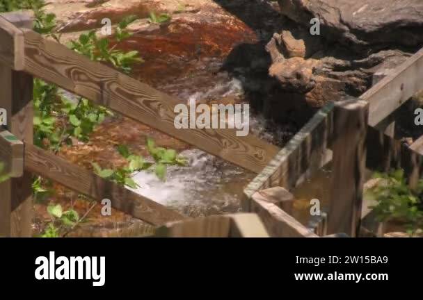 scenic footage of river stream in beautiful Blue Ridge Parkway Between ...