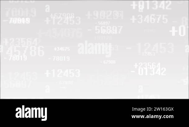 White business seamless looping minimal background with random moving ...