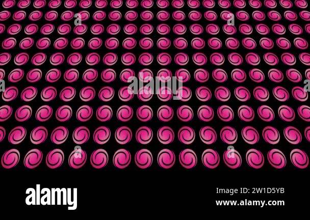 Graphic 2D video pattern that tilts up and moves, composed of designs ...